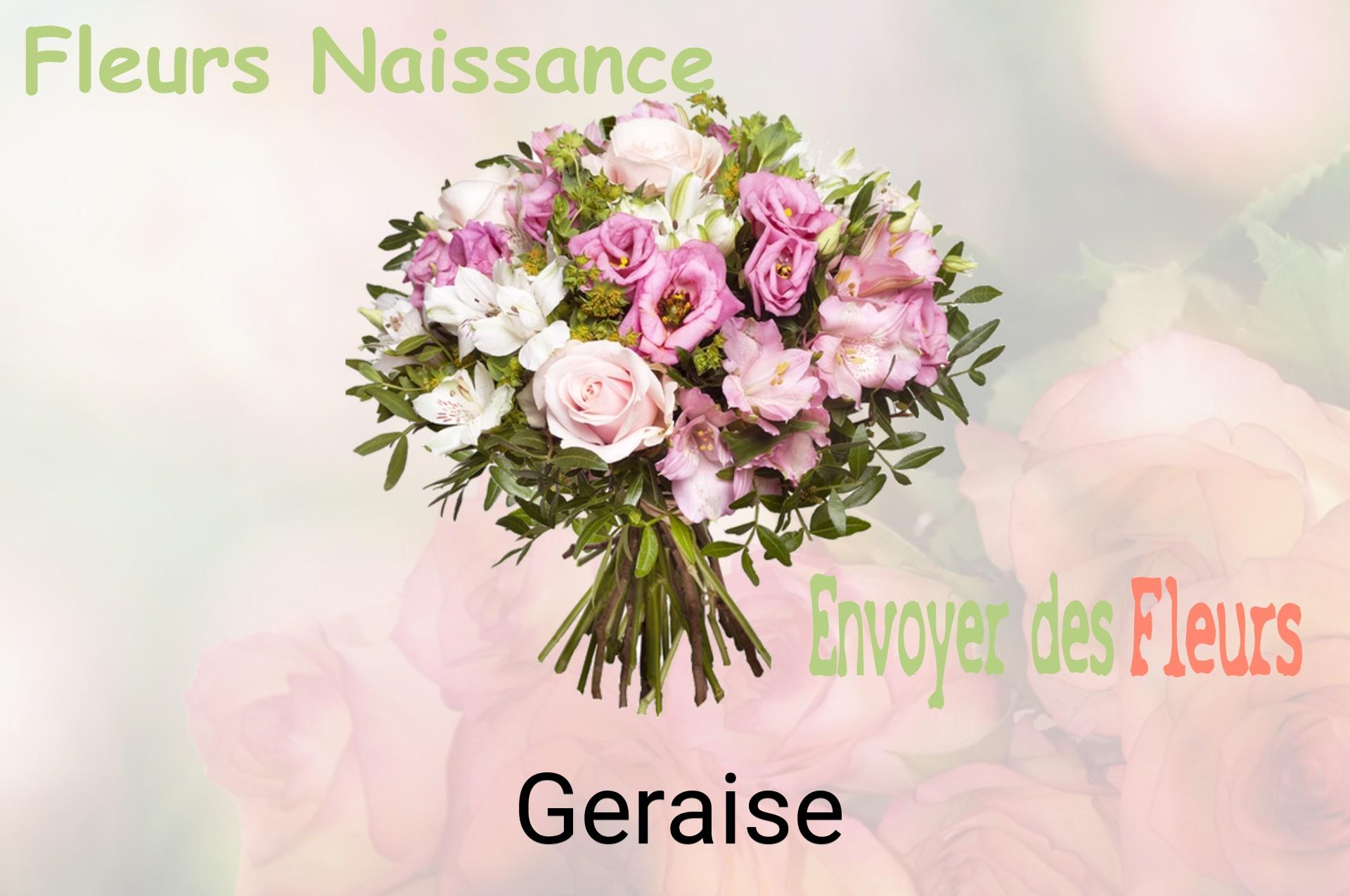 Bouquet de fleurs de naissance livré à Geraise